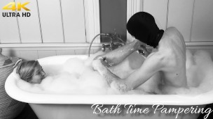 Bath time pampering for Lady Dalia and a golden reward for slave!