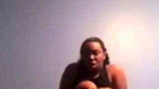 Serena Williams Lookalike Riding White Cock