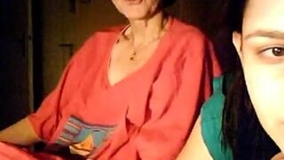 BBW girl and her granny on webcam