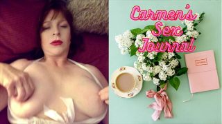 Granny Carmen’s Lady in Red Hot Solo Masturbation, DP, and Orgasms