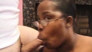 Chunky Ebony Sucks On Two Cocks